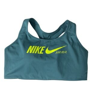 Nike Dri-FIT Sports Bra size 3X  High Support Removable Pads Just Do It Logo